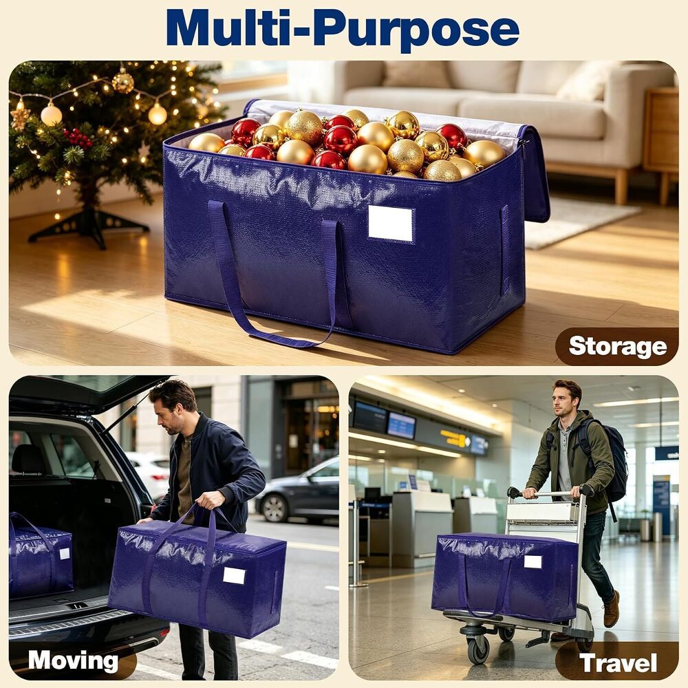 Heavy-Duty Storage Bags 6 Pack Waterproof Totes - Picture 6 of 6